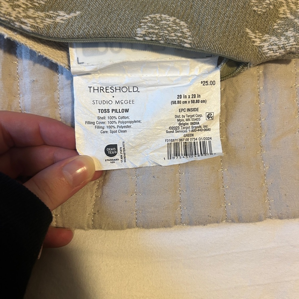 Threshold Studio McGee Toss Pillow Cover Only - Picture 2 of 2